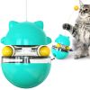 Orbital Ball Cat Play Toys; Ball Tumbler Cat Teasing Cat Stick; Interactive Cat Toys