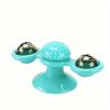 New Windmill Cat Toys Cute Rotating Interactive Cat Toy - Indoor Windmill Cat Toy With Suction Cup Catnip & Jagged Teeth Middle Ball