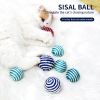 Sisal ball cat toy ball amusing cat walking toys cat scratching ball pet supplies G376A