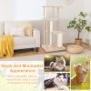 Wooden Multi-level Modern Cat Tower with Scratching Board and Post