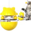 Orbital Ball Cat Play Toys; Ball Tumbler Cat Teasing Cat Stick; Interactive Cat Toys