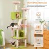 Luxury Cat Tree with Scratching Post Large Cat Tower with Condo Hammock Scraper for Cats Scratcher Cat Accessories Pet Cat Toys