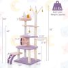 Multi-level Cat Tower with Sisal Covered Scratching Posts