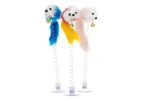 Cartoon Pet Cat Toy Stick Feather Rod Mouse Toy With Mini Bell Cat Catcher Teaser Interactive Cat Toy