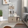 Cat Tree with Litter Box Enclosure for Indoor Cars