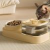 Cat Water Dispenser and Feeding Bowl 2-in-1