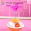 New Durable Funny Pet Cat Toys for entertain itself Mimi Favorite Feather Tumbler with small bell Kitten Cat Toys For Catch