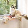 Mewoofun 5 Color Cat Pet Window Wooden Component Bed Hanging Cotton Canvas